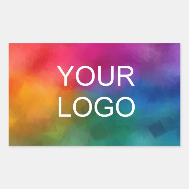 Add Your Business Company Team Logo Here Template Sticker (Front)