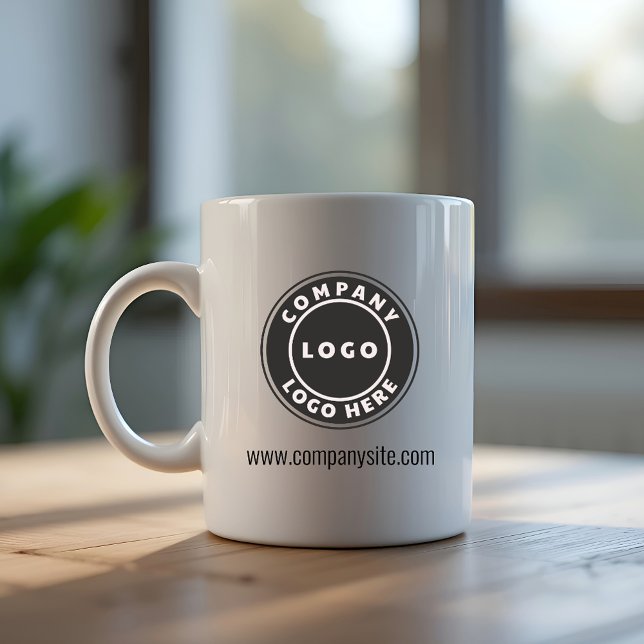 Add Your Business Logo and Company Website Two-Tone Coffee Mug (Add Your Business Logo and Company Website Two-Tone Coffee Mug)