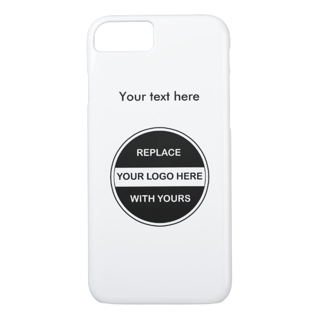 Add Your Business Logo Case-Mate iPhone Case (Back)