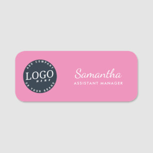 Add Your Business Logo Corporate Employee Name Tag