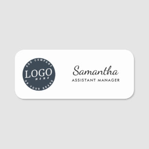 Add Your Business Logo Corporate Employee Name Tag