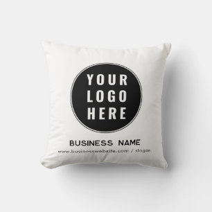 Add Your Business Logo Corporate Rentals Throw Pillow