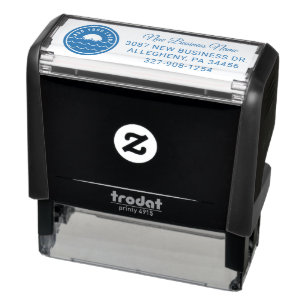 Add Your Business Logo Employees Return Address Self-inking Stamp