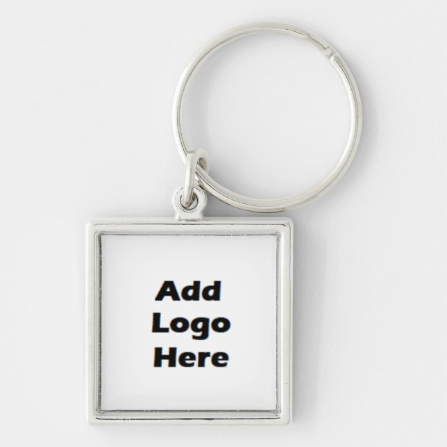 Add Your Business Logo Here Keychain (Front)
