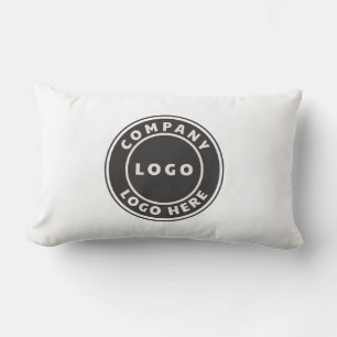 Add Your Business Logo Minimalist Showroom Lumbar Pillow