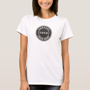 Add Your Business Logo Modern Employee Staff T-Shirt