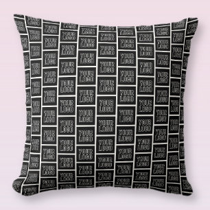 Add Your Business Logo, Photo or Uploaded Design Throw Pillow