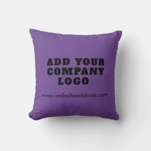 Add Your Business Logo Showroom and Office Throw Pillow