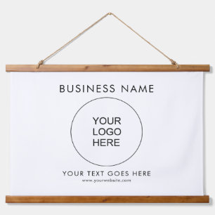 Add Your Business Logo Text Custom Template Hanging Tapestry