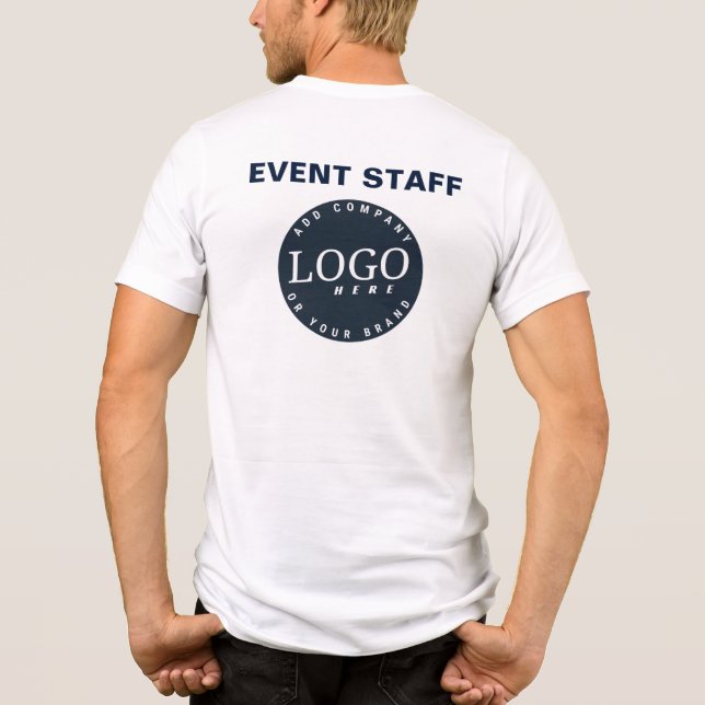 Add Your Business Logo Website Address Employee Tri-Blend Shirt (Back)