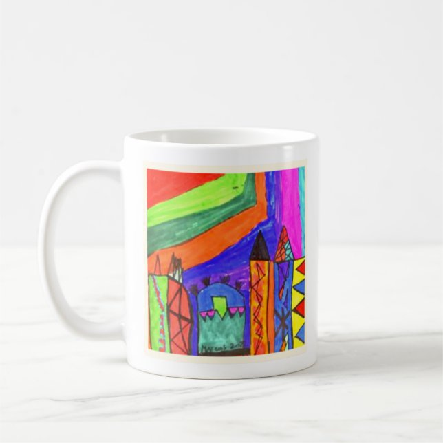 Add Your Child Artwork Personalized Coffee Mug (Left)