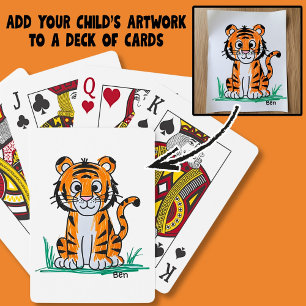 Add Your Child's Artwork to  Playing Cards