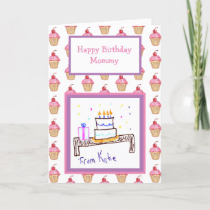 Add your Child's Artwork to this Birthday Card