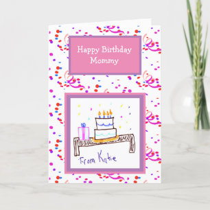 Add your Child's Artwork to this Birthday Card