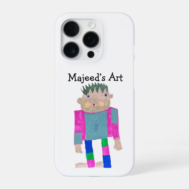 Add your Child's Artwork to this  iPhone Case (Back)