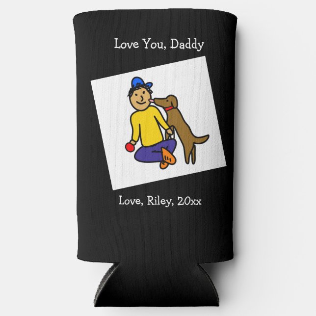 Add Your Child's Artwork to this  Seltzer Can Cooler (Front)