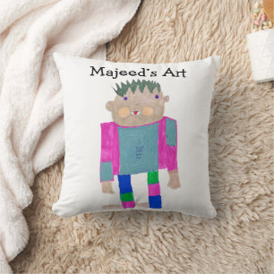 Add your Child's Artwork to this Throw Pillow