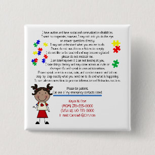Add Your Childs Info Square Button