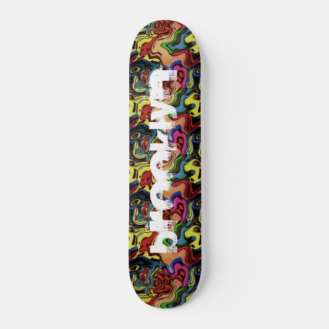 Add Your City Graffiti Abstract Skateboard (Front)