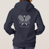 Add Your Club Name Tennis Logo Navy Blue Custom