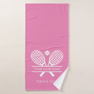 Add Your Club Name Tennis Team Colour Swag Bath Towel