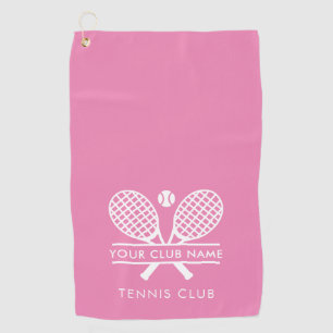 Add Your Club Name Tennis Team Colour Swag Golf Towel