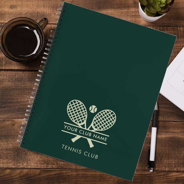 Add Your Club Name Tennis Team Players Custom Notebook (Your Club Name Tennis Team Players Custom Notebook)