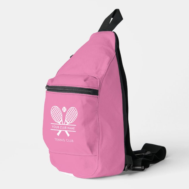 Add Your Club Name Tennis Tournament Team Swag Sling Bag (Right Corner)