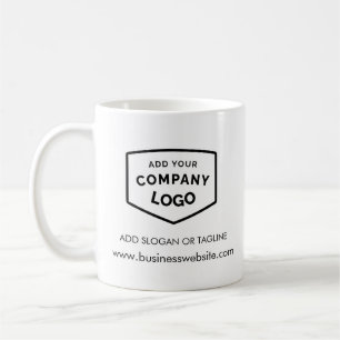 Add Your Company Logo and Business Website Custom Coffee Mug
