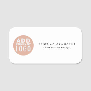 Add Your Company Logo and Employee Staff Name Tag