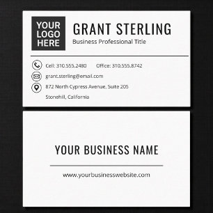 Add Your Company Logo Business Card