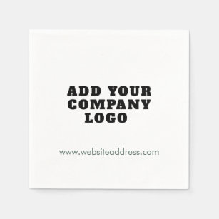Add Your Company Logo Showroom Office Paper Napkin