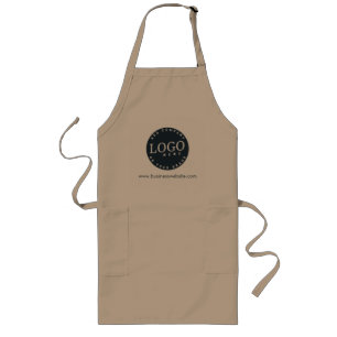 Add Your Company Logo Slogan or Business Website Long Apron