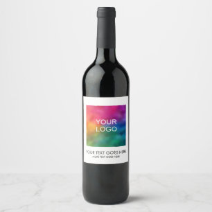 Add Your Company Logo Text Here Elegant Template Wine Label