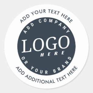 Add Your Custom Logo Business Owner Classic Round Sticker