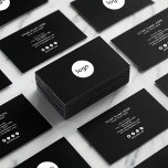 Add your custom logo circle professional black business card<br><div class="desc">Add your custom logo circle professional black</div>