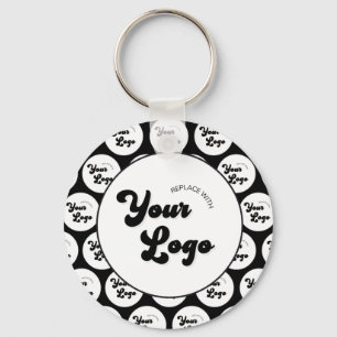 Add Your Custom Logo Pattern Business Promotional  Keychain
