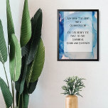 Add Your Custom Text Blue Abstract Alcohol Ink Poster<br><div class="desc">This flexible design features a template field meant for your own custom text. Use this space to add your favourite quote or sentiment. Maybe it's funny. Perhaps you need a poster that motivates you. It could feature your favourite poem, or song lyrics, or commemorate a special occasion in your life....</div>