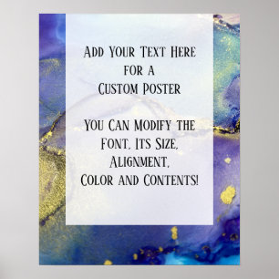 Add Your Custom Text Colourful Abstract Alcohol In Poster
