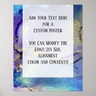 Add Your Custom Text Colourful Abstract Alcohol In Poster