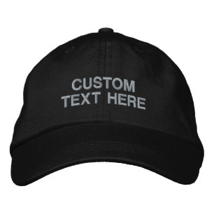 Add Your Custom Text Embroidered Hat Personalized