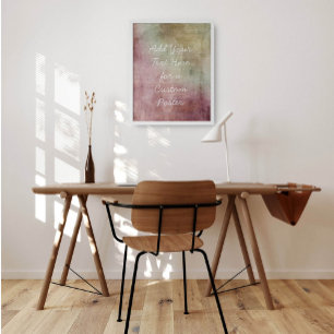 Add Your Custom Text Multicolored Grunge Poster