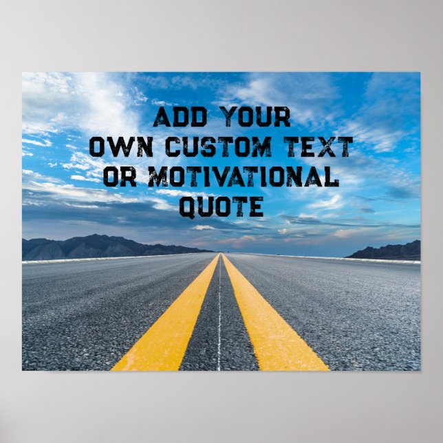 Add your custom text  or motivational  quote poster (Front)
