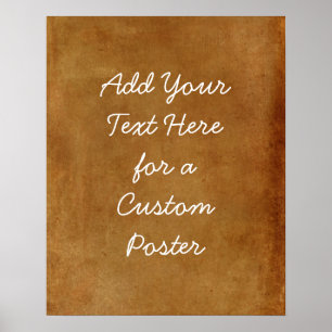Add Your Custom Text Orange Grunge Poster