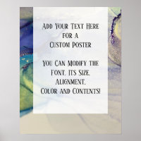 Add Your Custom Text Organic Abstract Alcohol Ink