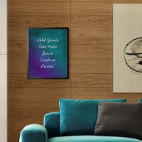 Add Your Custom Text Purple & Teal Grunge