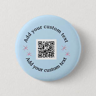 Add your custom text scan QR code business 2 Inch Round Button