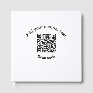 Add your custom text scan QR code business  Guest Book