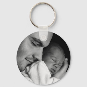 Add your Dad's Photo to this Best Dad Ever Keychain