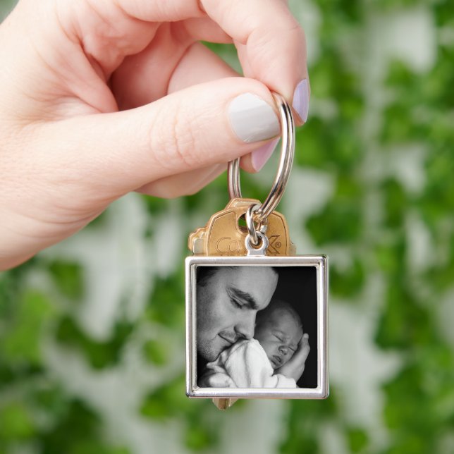 Add your Dad's Photo to this  Keychain (Hand)